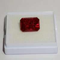 Рубин выращенный, октагон 18*13 мм