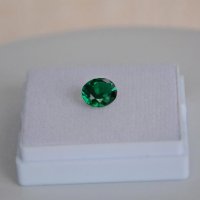 Изумруд гидротермальный, овал, 11*9 мм