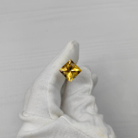 Цитрин желто-оранжевый квадрат 12*12 мм