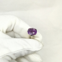 Аметист природный, кушон фантазийный 13*13 мм