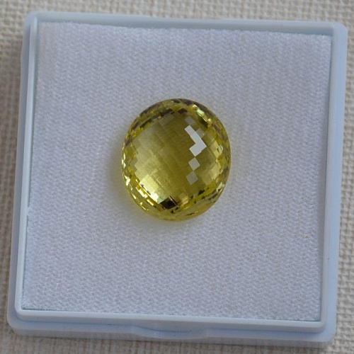 Цитрин, овал, 16.5*19 мм