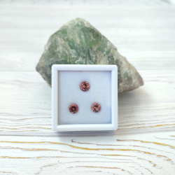 Турмалин розовый, круги 6.4 мм и 6 мм