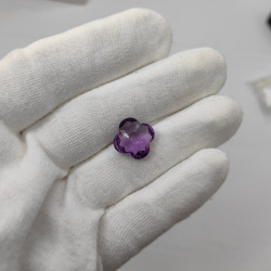 Аметист фантазийный цветок 4 лепестка 15 мм