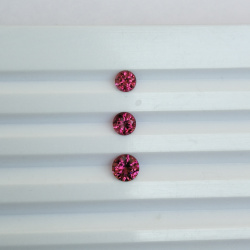 Турмалин круги 7 мм, 6 мм, 5.5 мм