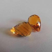 Цитрин выращенный, бриолет, 10*15 мм