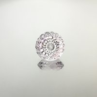 Аметист, фантазийная огранка пуговка, 17*17 мм