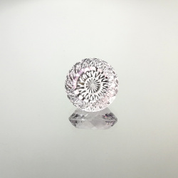 Аметист, фантазийная огранка пуговка, 17*17 мм