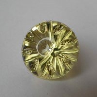 Цитрин, круг, 21 мм