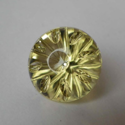 Цитрин, круг, 21 мм