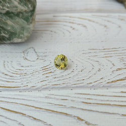 Цитрин круг 10 мм