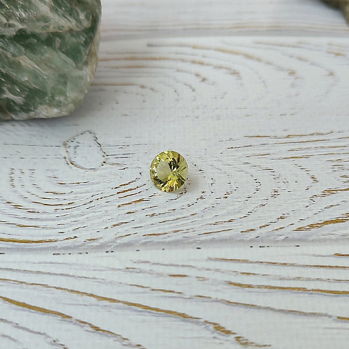 Цитрин круг 10 мм