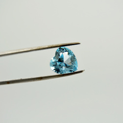 Топаз голубой, сердце, 11*11 мм