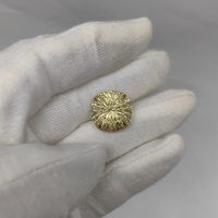 Цитрин светлый, кушон фантазийный 16*16 мм