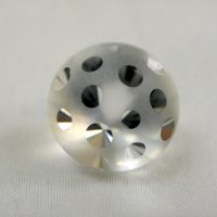 Горный хрусталь, круг Мухомор 14 мм