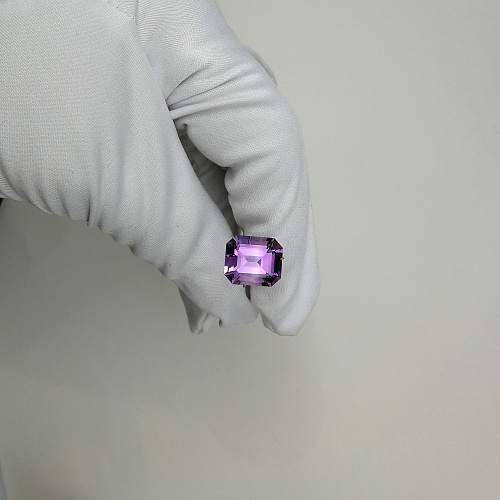 Аметист октагон 12*14 мм