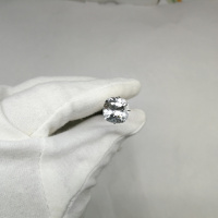 Топаз бесцветный кушон 11*11 мм