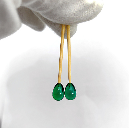 Изумруд гидротермальный, бриолет 7*10 мм