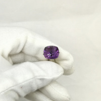 Аметист природный, кушон фантазийный 13*13 мм