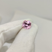 Наноситал розовый турмалин, кушон 10*10 мм