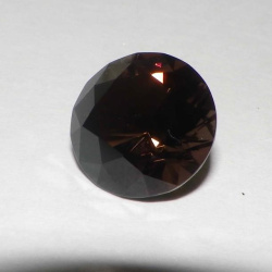 Раухтопаз, круг, 12 мм