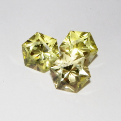 Цитрин, гексагон Звезда Давида, 13*13 мм