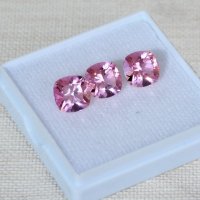 Наноситал розовый турмалин, кушон 10*10 мм