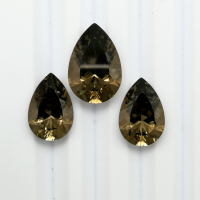 Раухтопаз, гарнитур груши