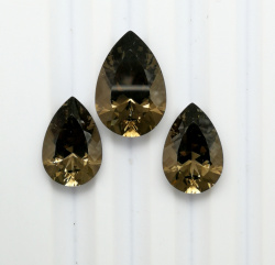 Раухтопаз, гарнитур груши