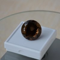 Раухтопаз, круг 25 мм