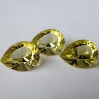 Цитрин, груша, 12*16 мм