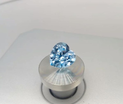 Топаз голубой sky, сердце, 10*10 мм