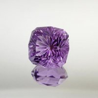 Аметист, антик, фантазийная огранка, 17*17 мм