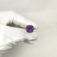 Аметист природный, кушон фантазийный 13*13 мм
