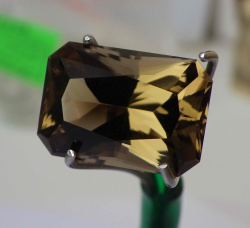 Раухтопаз, октагон 20*14 мм