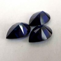 Сапфир выращенный, груша 10*15 мм
