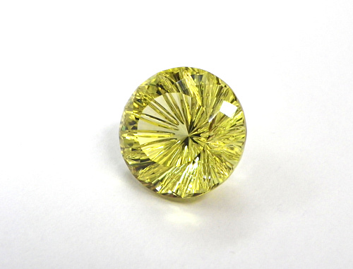 Цитрин, круг, 18 мм