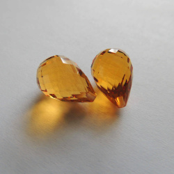 Цитрин выращенный, бриолет, 10*15 мм