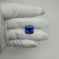 Сапфир выращенный, октагон 14*14 мм