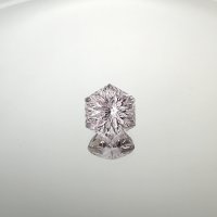 Аметист светлый, фантазийная огранка гексагон 15*15 мм