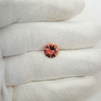 Турмалин розовый, круг, 9 мм