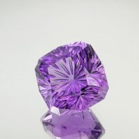 Аметист, антик, фантазийная огранка, 17*17 мм