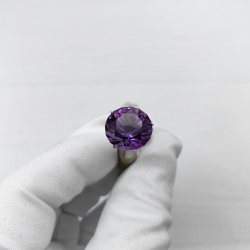 Аметист круг 15 мм