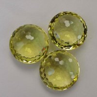 Цитрин, круг Соты, 20 мм