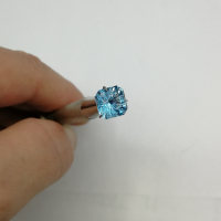 Топаз голубой, октагон фантазийный 8*8 мм