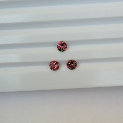 Турмалин розовый, круги 6 мм