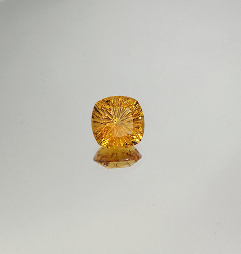 Цитрин апельсин, кушон фантазийный 13*13 мм