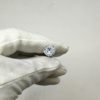 Топаз светло-голубой круг фантазийный 10 мм