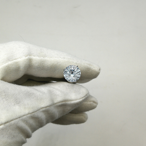 Топаз светло-голубой круг фантазийный 10 мм