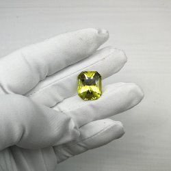 Цитрин октагон 15*18 мм, принцесса