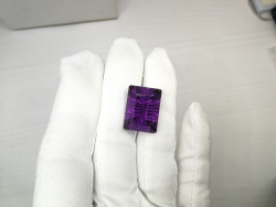 Аметист багет фантазийный 20*15 мм